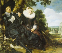 Frans Hals Double Portrait of Isaac Massa and Beatrix van der Laen
